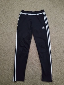 Adidas Women's Climacool Sweatpants Black W/ White Stripes Size Small - Picture 1 of 9
