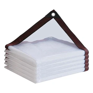 Plane Wasserdicht - Klare Schwerlastplane, Outdoor Transparent Abdeckung F4W12779 - Bild 1 von 7
