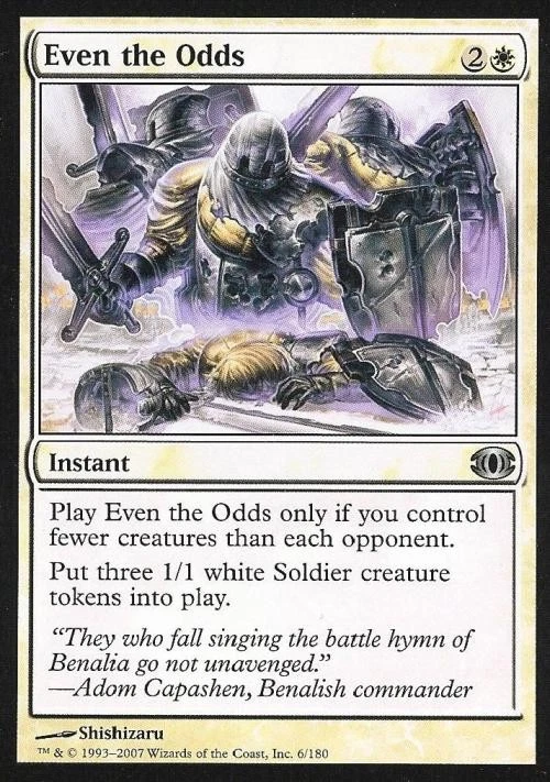 Even the Odds -Foil Light Play MTG Futuresight - Image 1 of 1