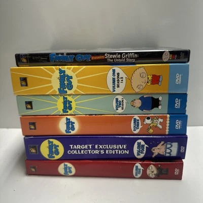 Family Guy Volume 1-5 DVD Lot Of 5 Seasons Box sets With Stevie Untold Story - Image 1 of 4