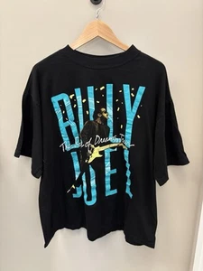 Vintage 1993 Billy Joel River of Dreams World Tour T Shirt XL Black Tee - Picture 1 of 5
