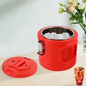 5L Isoliereimer Lebensmittelbehälter Tragbar Gewerblich Isolierend Suppe Eimer - Bild 1 von 15