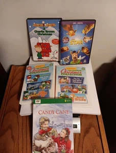 Lot 6 Christian Christmas DVDs Charlie Brown Christmas, Star Veggie Tales (DVD) - Picture 1 of 7