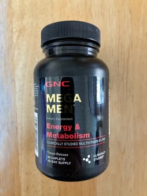 GNC Mega Men Energy & Metabolism Dietary Supplement 90 Tablet Multivitamins - Image 1 of 2