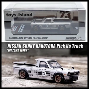 Inno64 1/64 Nissan Datsun Sunny Hakotora Pickup Truck Inazuma Work Neu - Bild 1 von 9