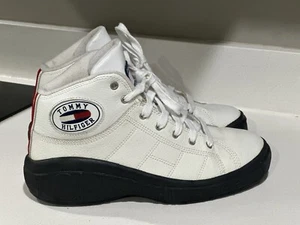Vintage 90s Tommy Hilfiger High Top Sneakers Men’s Size 9 RARE - Picture 1 of 10
