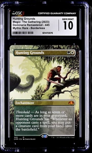 MTG Magic the Gathering DMR Dominaria Remastered Hunting Grounds CGC 10 POP 1 - Picture 1 of 4