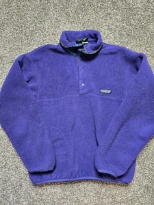 Patagonia Kids Midweight Snap-T Pullover sz Kids 14 Vintage Purple - Picture 1 of 7
