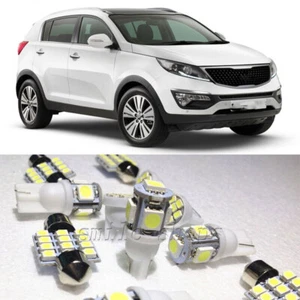 16×Xenon White LED Interior Light Package Kit for KIA Sportage 2010-2015 - Picture 1 of 11