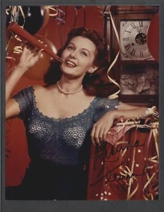 Rhonda Fleming - signed Autogramm Farb 8x10 Foto - Hollywood Schauspielerin - Bild 1 von 2