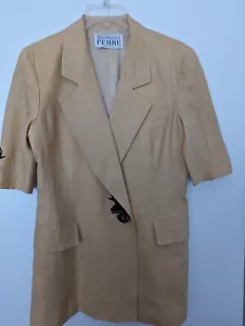gianfranco ferre Linen Short Sleeves Suits, Size 40, Vintage - Picture 1 of 16