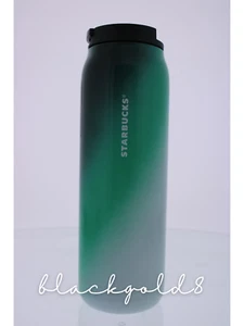 Starbucks Drink Beverage Water Bottle Stainless Steel Teal Ombré Insulated - Picture 1 of 4