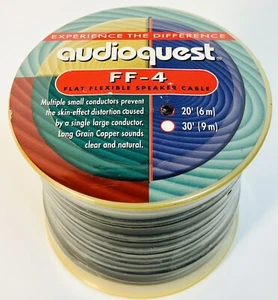 AUDIOQUEST FF-4 Flat Flexible Speaker Cable20’ - NEW/SEALED! - Picture 1 of 4