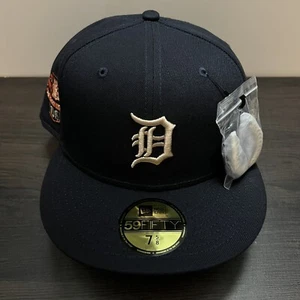 New Era Detroit Tigers Gold Leaf 59Fifty Hat 7 5/8 Fitted Cap 1945 Side Patch - Picture 1 of 12