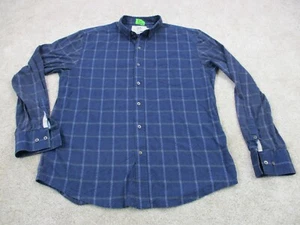 WRK Work Rest Karma Shirt Mens Large Tall LT Blue Reworked Casual Button Up - Picture 1 of 10