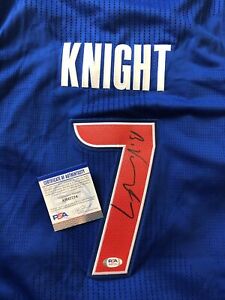 Brandon Knight Signed Pistons Adidas Pro-Cut Game Authentic NBA Jersey PSA/DNA