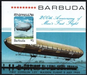 BARBUDA 1983 AVIATION/ZEPPELIN S/S IMPERF. MNH - Bild 1 von 1