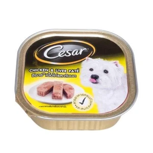 CESAR Pets Food Wet Dog Food Chicken and Liver Pate Flavored For Adult Dogs 100g - Picture 1 of 2