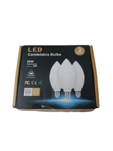 Sailstar Candelabra Light Bulbs 60 Watt Equivalent, 4000K Natural Daylight, 5W E - Picture 1 of 14