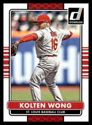 2015 Donruss #159 Kolten Wong St. Louis Cardinals - Image 1 of 2
