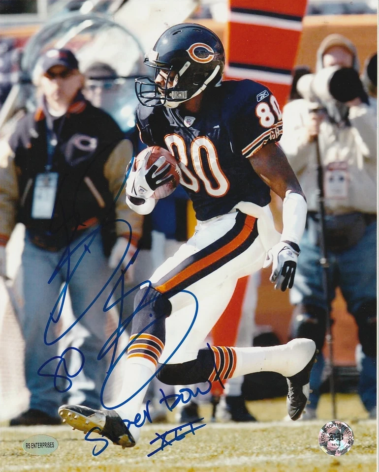 Футбольная фотография Бернарда Берриана из Chicago Bears с автографом 8x10 W/SB XLI Insc. - Изображение 1 из 1