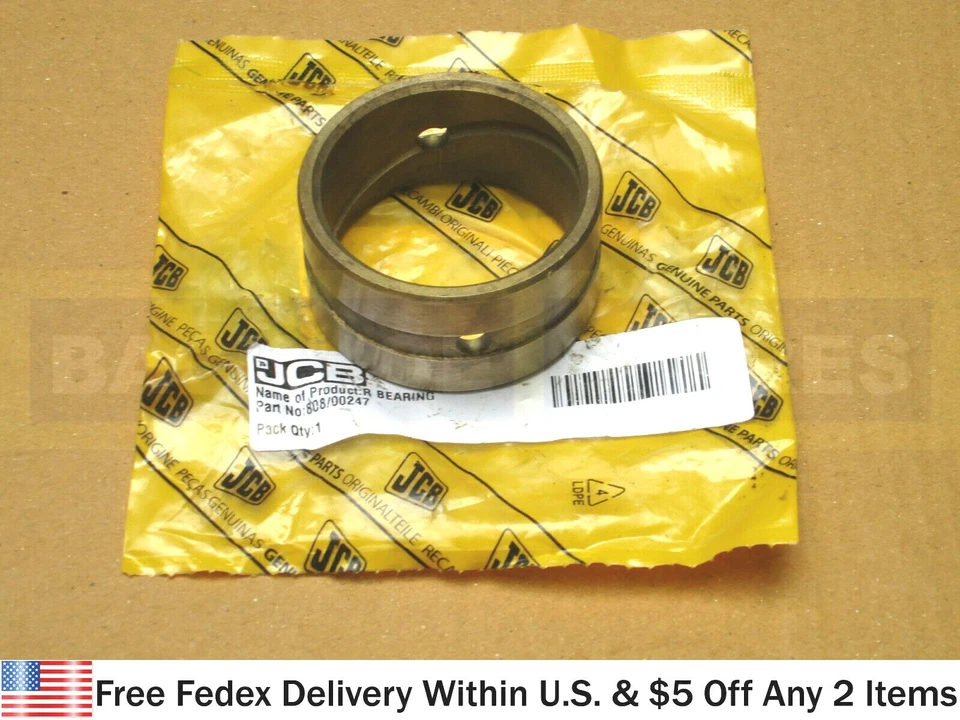 JCB PARTS - GENUINE JCB FRONT AXLE ASSEMBLY 2WD BUSH (PART NO. 808/00247) - Image 1 of 1