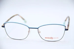 NEW ETNIA BARCELONA ARETHA BLPG BLUE BROWN AUTHENTIC FRAMES EYEGLASSES 54-18 - Picture 1 of 5