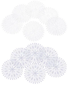 Pack of 6 Floral Lace Round Doilies Coasters Traditional Table Doyley 7" Mats - Imagen 1 de 9