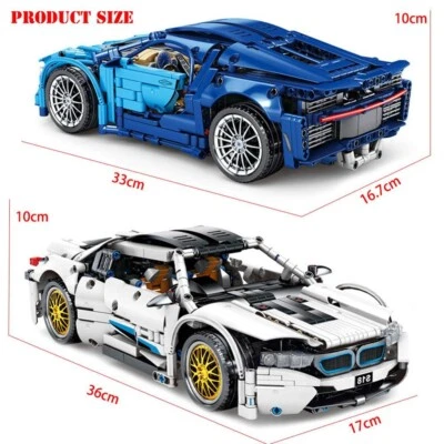 Technic Bugatti voiture de sport Lamborghini BMW blocs construction modèle car