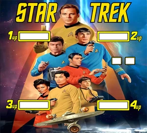 Bally STAR TREK Pinball Machine Translite Custom Replacement - Picture 1 of 2