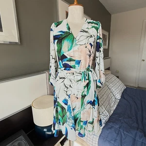 - White House Black Market Godet Kleid weich fließend Swing Sommer US 00 - Bild 1 von 11