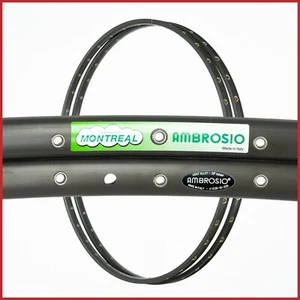 NOS PAIR AMBROSIO MONTREAL LLANTAS 28" 700c 36H AGUJEROS VINTAGE TUBULAR RACING VIEJO - Imagen 1 de 7