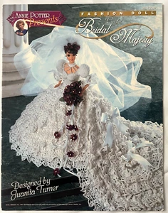 Lacy Bridal Majesty Wedding Gown Crochet Pattern Book Fits 11-1/2" Barbie Dolls - Picture 1 of 2