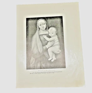 Virgen del Gran Duque Rafael 1899 Impresión de Grabado Arte Religioso - Imagen 1 de 6