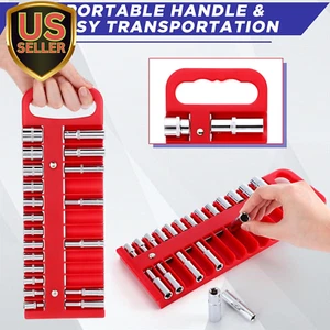 6 Pcs Magnetic Socket Organizer Holder Case Rail Rack for 1/2 Inch, 3/8 Inch,... - Picture 1 of 6