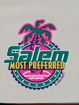 Bolso de Mano de Playa Salem Most Preferred Cigarrillo Lona Años 90 De Colección Foto 1 de 3