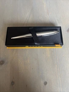 Cross ATX Pure Chrome Ballpoint Pen Black Ink 882-2 Brand New - Picture 1 of 3