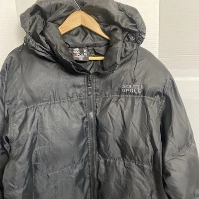 "Chaqueta acolchada acolchada acolchada Y2K con capucha-por Polo Sur, estilo 5 Burroughs-pecho de 54"" para hombre" Foto 1 de 4