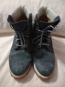 TIMBERLAND PREMIUM 6 INCH WATERPROOF BLUE / WHITE BOOTS #27054 Size -9.5 - Picture 1 of 8