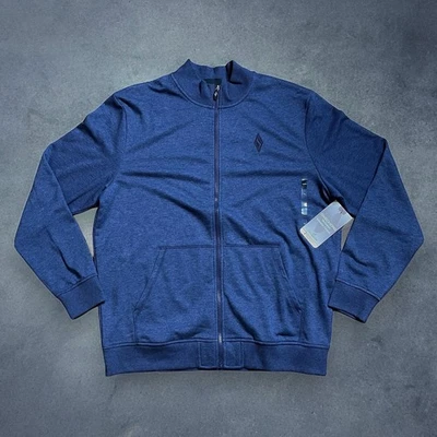 NUEVO CON ETIQUETAS Skechers Go Lounge Sudadera Para Hombre Cremallera Completa Azul Marino Talla XL Foto 1 de 4