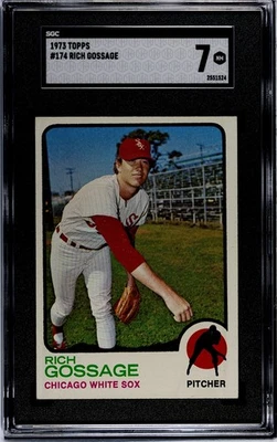 1973 TOPPS #174 RICH GOOSE GOSSAGE ROOKIE CARD  SGC 7 NM - Image 1 of 3