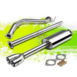 J2 PARA 93-99 VW JETTA VR6 2.75" DOBLE PUNTA SILENCIADOR T304 CATBACK KIT SISTEMA ESCAPE - Imagen 1 de 10