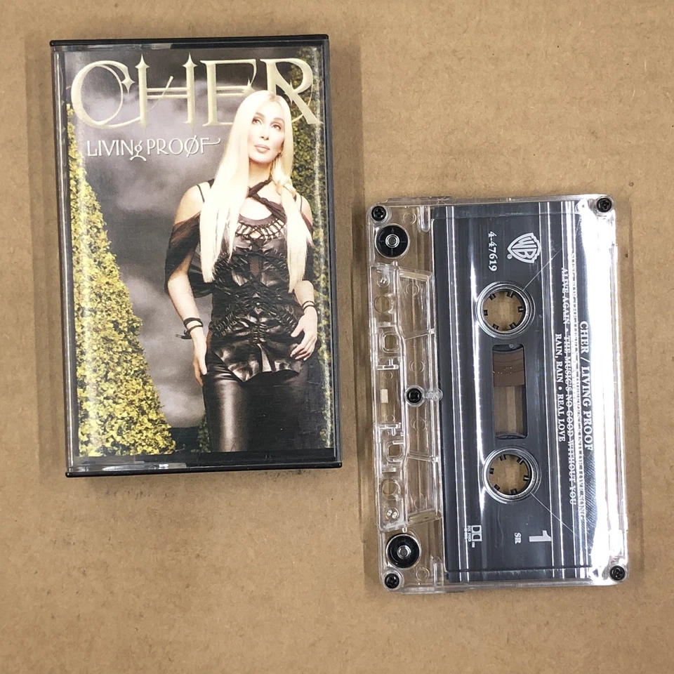 CHER Cassette Tape Europop Synth Pop LIVING PROOF SONG FOR THE LONELY - Image 1 of 4