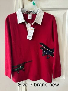 Gymboree Y2K Boys embroidered airplane Polo long sleeve shirt - Picture 1 of 1