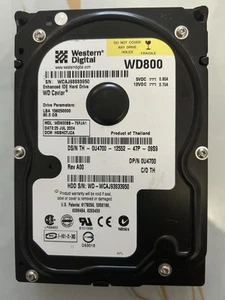 Western Digital Caviar WD800 ENHANCED IDE WD800JB-00JJA0  80GB HDD - Picture 1 of 3