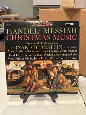 Handel: Messiah Christmas Music - Bernstein NY Philharmonic / CBS Masterworks LP Foto 1 de 3