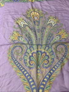 Sciarpa vintage Talbot's lavanda paisley seta Made in Italy quadrata 35" - Foto 1 di 5