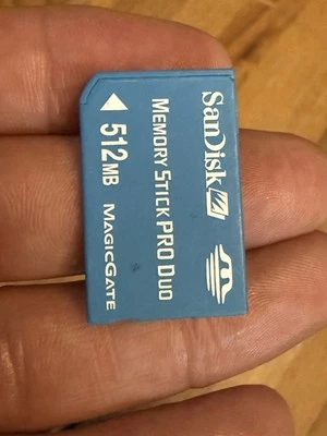 SanDisk SD 512MB Memory Stick PRO Duo Card - SDMSPD-512-A10 - Image 1 of 3