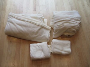 BR/QUEEN TRUE NORTH FLANNEL SHEET SET/IVORY/CREAM! - Picture 1 of 5