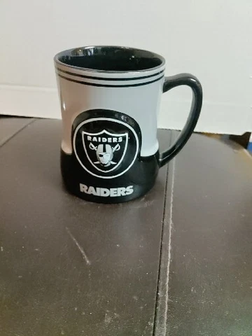 2012 OAKLAND RAIDERS NFL Ceramic 3-D Logo Mug 16oz Boelter Brands FREE SHIPPING Cover
